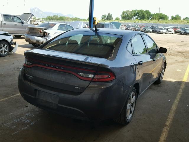 1C3CDFBB6GD660716 - 2016 DODGE DART SXT GRAY photo 4