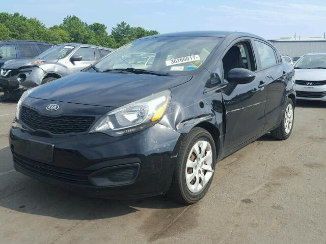 KNADM4A32C6044781 - 2012 KIA RIO LX Սև լուսանկար 2