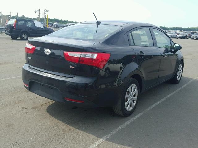 KNADM4A32C6044781 - 2012 KIA RIO LX Սև լուսանկար 4