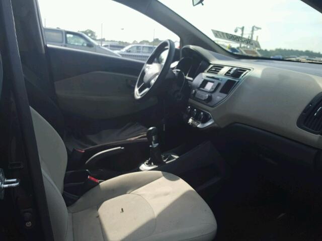 KNADM4A32C6044781 - 2012 KIA RIO LX Սև լուսանկար 5