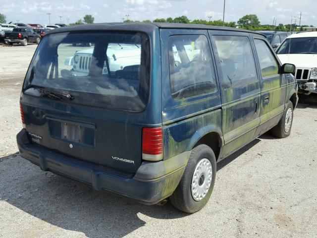 2P4GH25K6RR533482 - 1994 PLYMOUTH VOYAGER GREEN photo 4