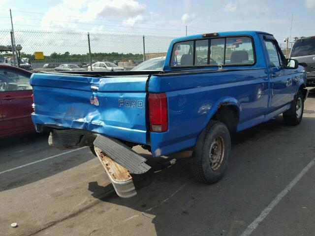 1FTDF15Y2SNA78113 - 1995 FORD F150 BLUE photo 4