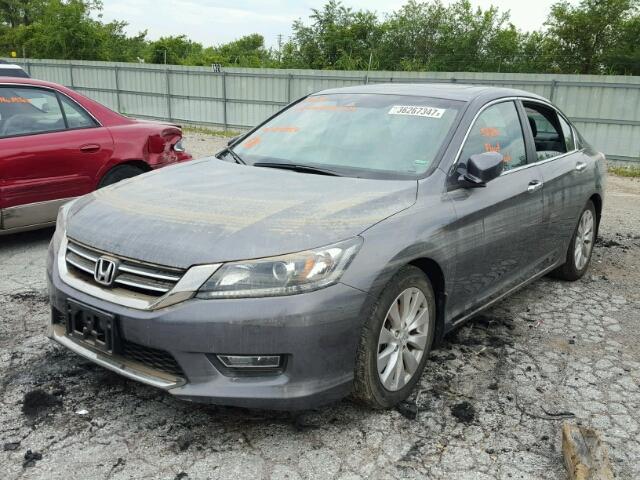 1HGCR2F84DA194769 - 2013 HONDA ACCORD EX- GRAY photo 2