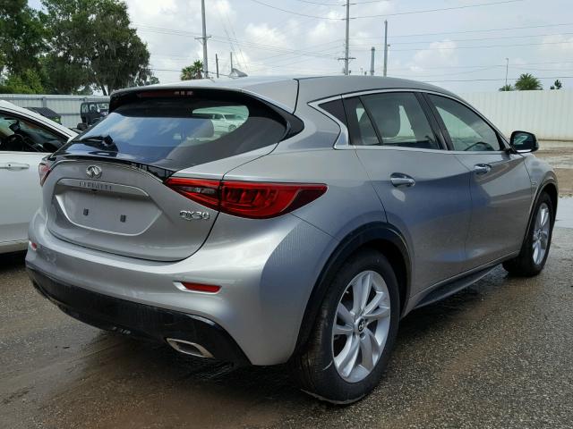 SJKCH5CPXJA046861 - 2018 INFINITI QX30 BASE SILVER photo 4