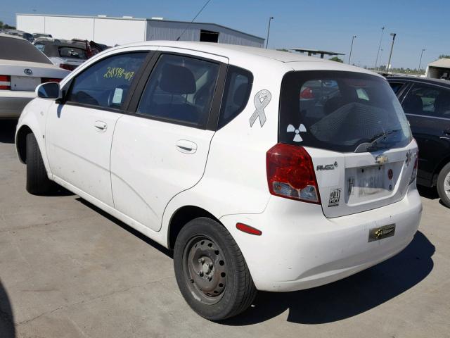 KL1TD666X7B794785 - 2007 CHEVROLET AVEO BASE Սպիտակ լուսանկար 3