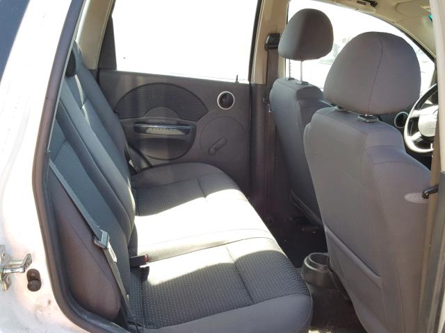 KL1TD666X7B794785 - 2007 CHEVROLET AVEO BASE Սպիտակ լուսանկար 6