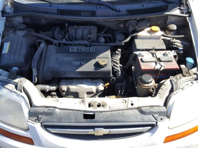 KL1TD666X7B794785 - 2007 CHEVROLET AVEO BASE Սպիտակ լուսանկար 7