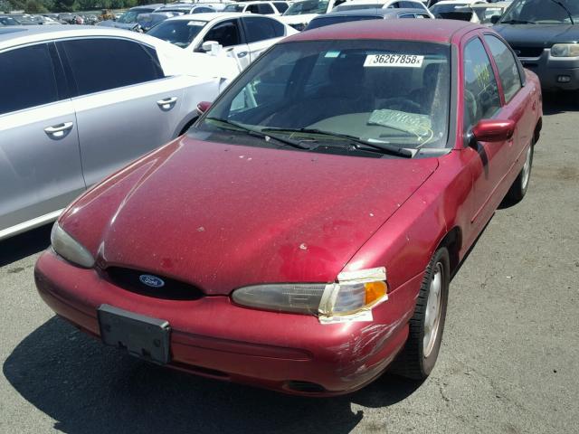 3FALP6533TM118923 - 1996 FORD CONTOUR GL წითელი ფოტო 2