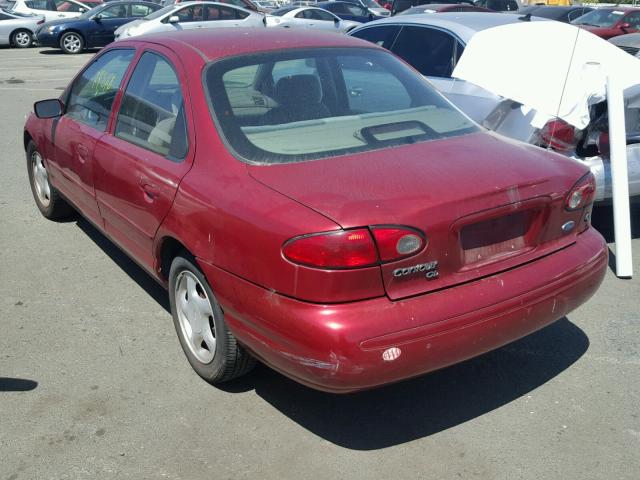 3FALP6533TM118923 - 1996 FORD CONTOUR GL RED photo 3