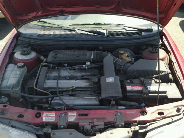 3FALP6533TM118923 - 1996 FORD CONTOUR GL წითელი ფოტო 7