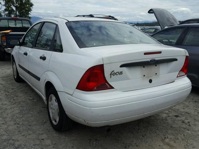 1FAFP33P41W283667 - 2001 FORD FOCUS LX WHITE photo 3