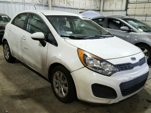 KNADM5A31C6069791 - 2012 KIA RIO LX WHITE photo 1