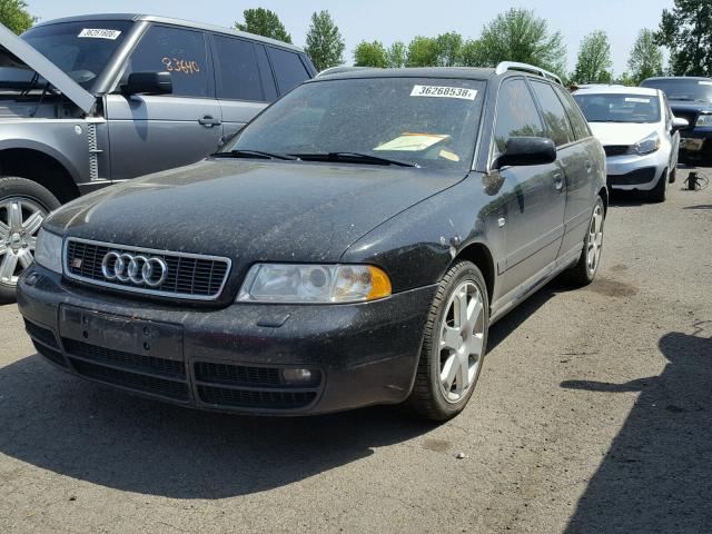 WAUXD68D42A000509 - 2002 AUDI S4 AVANT Q BLACK photo 2