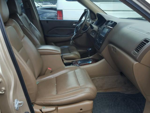 2HNYD18232H523945 - 2002 ACURA MDX TAN photo 5