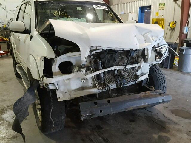 5TDBT48A64S222002 - 2004 TOYOTA SEQUOIA LI WHITE photo 9