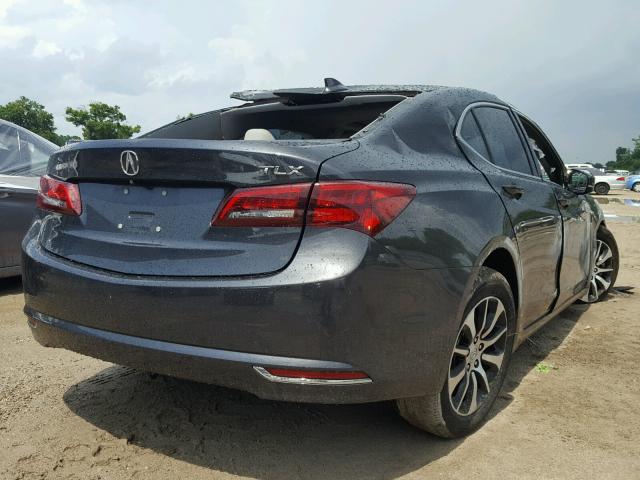 19UUB1F35FA010417 - 2015 ACURA TLX GRAY photo 4