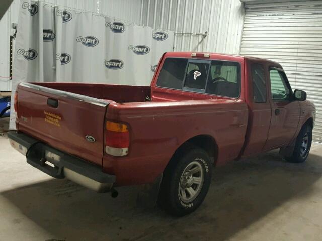 1FTYR14VXXPB73160 - 1999 FORD RANGER BURGUNDY photo 4