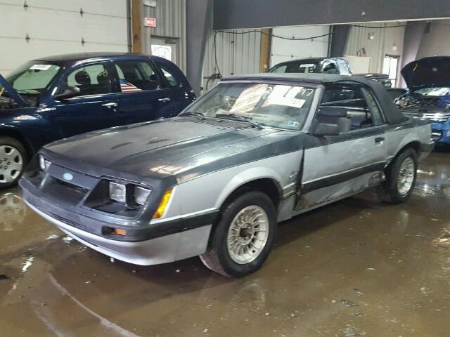 1FABP2738FF144195 - 1985 FORD MUSTANG LX TWO TONE photo 2