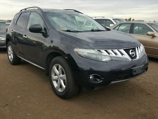 JN8AZ18W09W116354 - 2009 NISSAN MURANO S BLACK photo 1