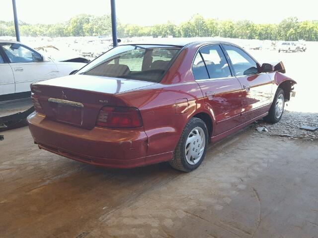 4A3AA46G7XE093414 - 1999 MITSUBISHI GALANT RED photo 4