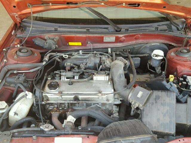 4A3AA46G7XE093414 - 1999 MITSUBISHI GALANT RED photo 7