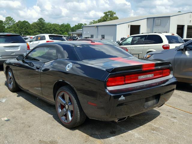 2C3CDYAG4DH591290 - 2013 DODGE CHALLENGER BLACK photo 3