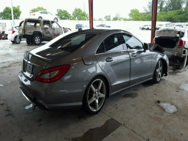 WDDLJ7DB2DA073603 - 2013 MERCEDES-BENZ CLS550 GRAY photo 4