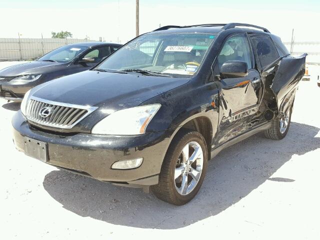 2T2GK31U78C047874 - 2008 LEXUS RX 350 BLACK photo 2