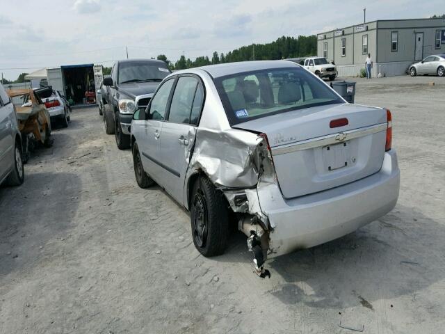 1G1ZS52F05F218517 - 2005 CHEVROLET MALIBU SILVER photo 3