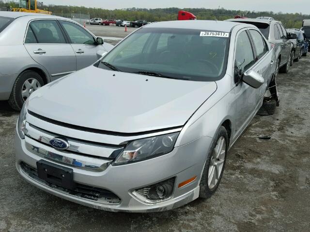 3FAHP0JG2AR321782 - 2010 FORD FUSION SEL SILVER photo 2