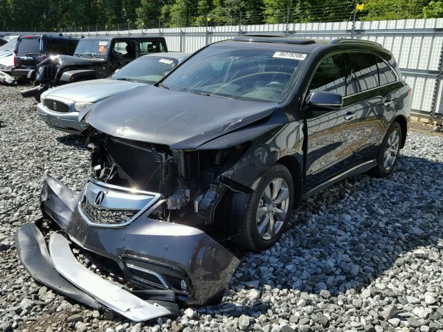 5FRYD4H88EB026457 - 2014 ACURA MDX ADVANC ნაცრისფერი ფოტო 2