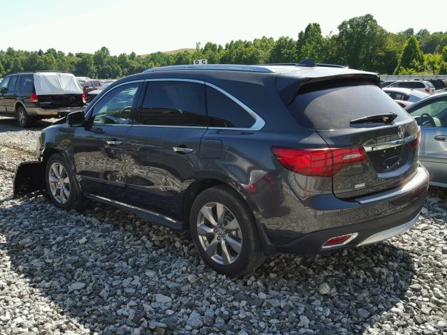 5FRYD4H88EB026457 - 2014 ACURA MDX ADVANC ნაცრისფერი ფოტო 3