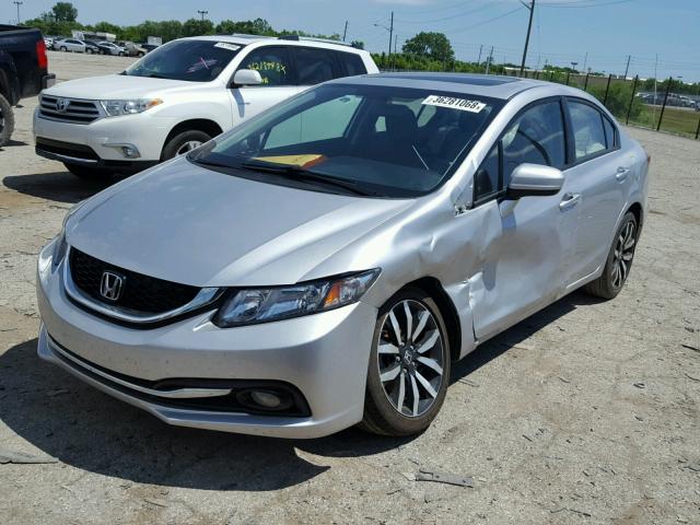 19XFB2F92FE056267 - 2015 HONDA CIVIC EXL 银色 照片 2