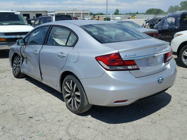 19XFB2F92FE056267 - 2015 HONDA CIVIC EXL 银色 照片 3