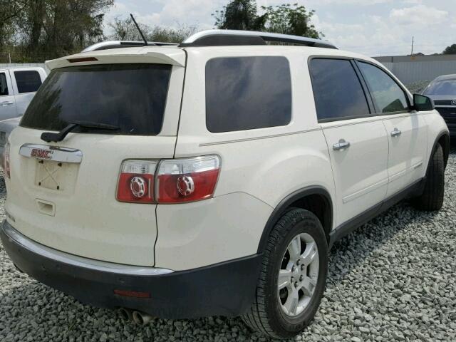 1GKER13758J154580 - 2008 GMC ACADIA SLE WHITE photo 4