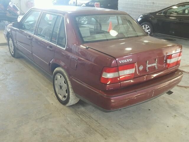 YV1KS9601W1125049 - 1998 VOLVO S90 MAROON photo 3