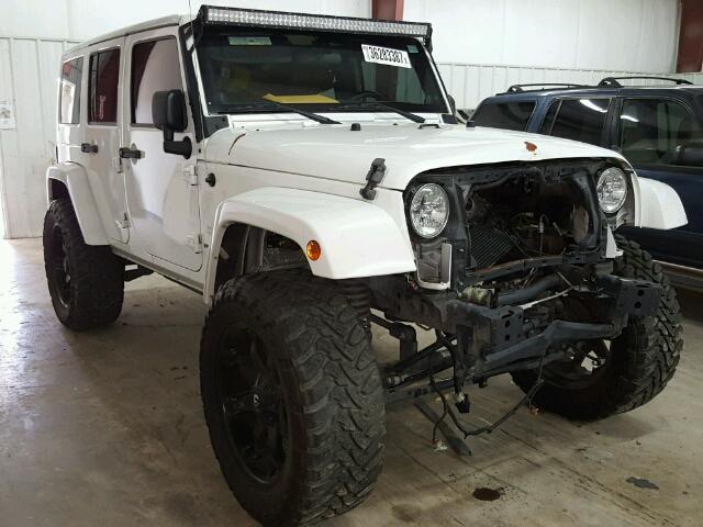 1C4HJWEG8CL120432 - 2012 JEEP WRANGLER U WHITE photo 1