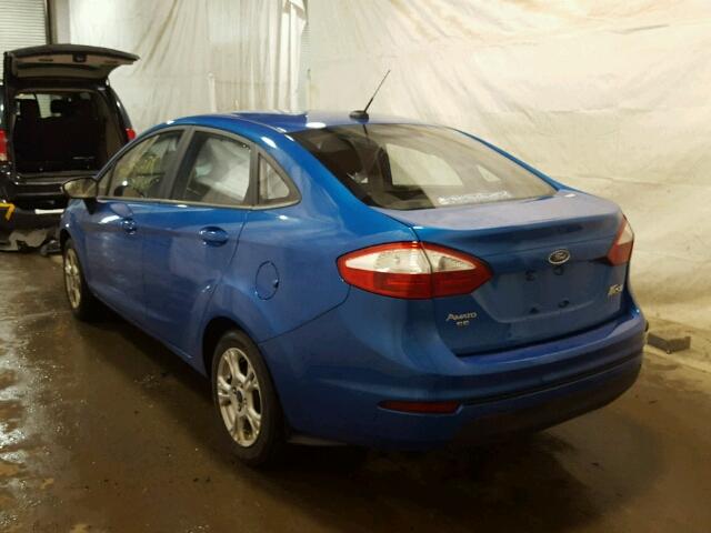 3FADP4BJ3FM123121 - 2015 FORD FIESTA SE BLUE photo 3