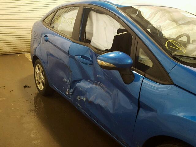 3FADP4BJ3FM123121 - 2015 FORD FIESTA SE BLUE photo 9