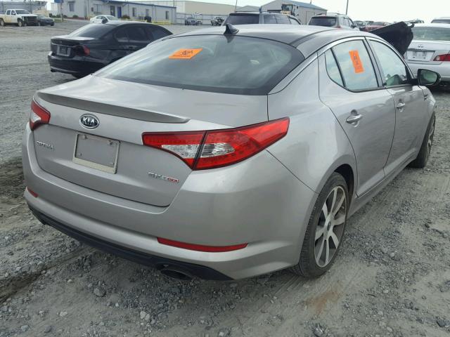 5XXGR4A65CG028443 - 2012 KIA OPTIMA SX SILVER photo 4