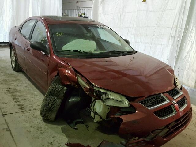 1B3EL46J65N593864 - 2005 DODGE STRATUS SX RED photo 1