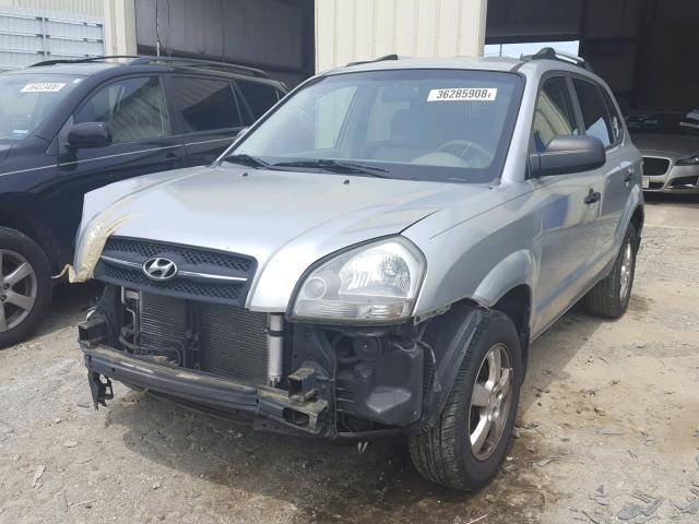 KM8JM12B27U651531 - 2007 HYUNDAI TUCSON GLS SILVER photo 2