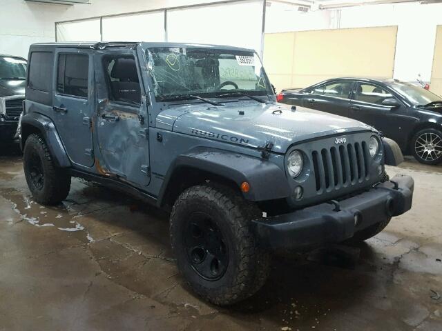 1C4BJWFG5EL184550 - 2014 JEEP WRANGLER U GRAY photo 1