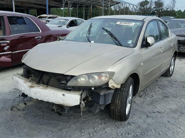 JM1BK12F741185934 - 2004 MAZDA 3 I TAN photo 2