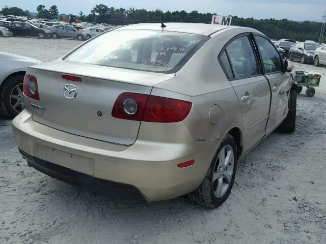 JM1BK12F741185934 - 2004 MAZDA 3 I TAN photo 4