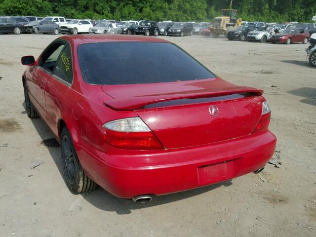 19UYA41633A016025 - 2003 ACURA 3.2CL TYPE RED photo 3