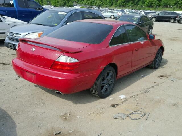 19UYA41633A016025 - 2003 ACURA 3.2CL TYPE RED photo 4
