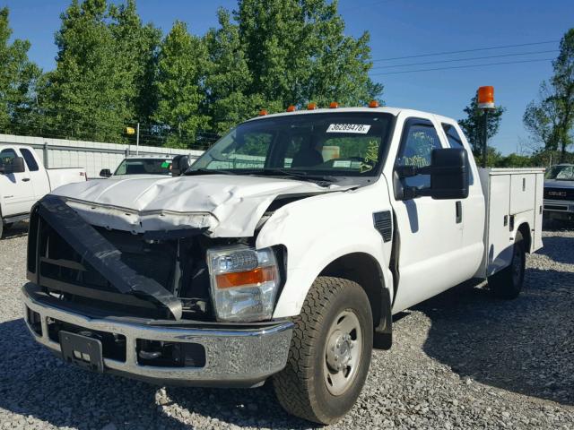 1FDWX30568EC39081 - 2008 FORD F350 SRW S WHITE photo 2