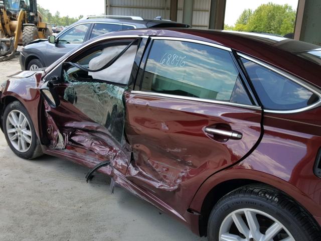 4T1BK1EB1DU003003 - 2013 TOYOTA AVALON BAS BURGUNDY photo 10