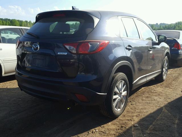 JM3KE2BE5E0396648 - 2014 MAZDA CX-5 SPORT BLUE photo 4